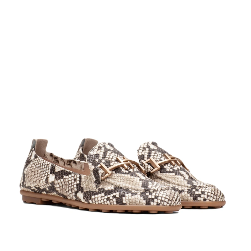Mokasine Hispanitas HV254027 Snake Taupe